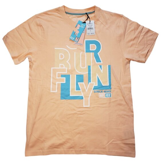 NWT Men's Born Fly T-Shirt and Jogger Pants Combo Salmon Color Size S - Picture 2 of 7